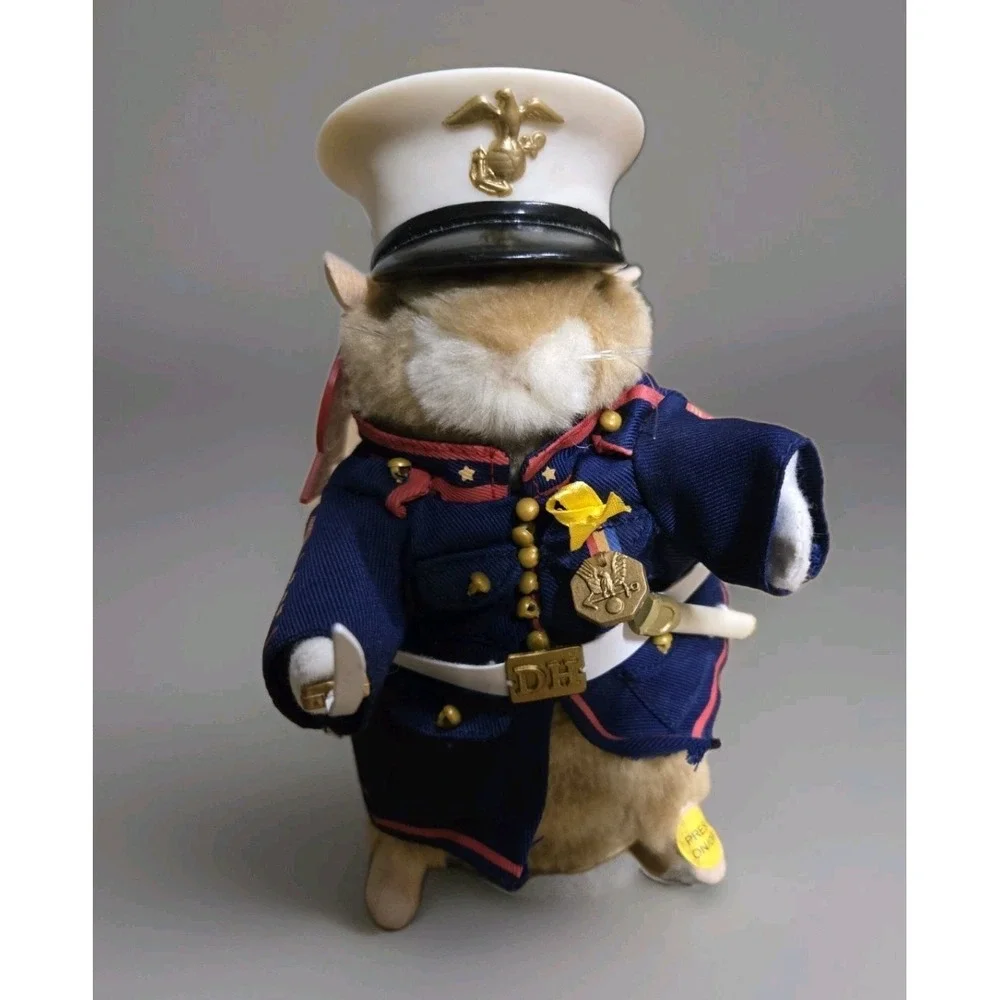 Gemmy Marine Corp Hamster Musical Dancing Marine Hamstermania Works Vintage
